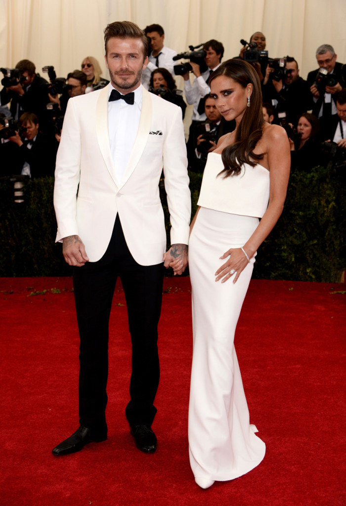 David and Victoria Beckham - Dress by Victoria Beckham