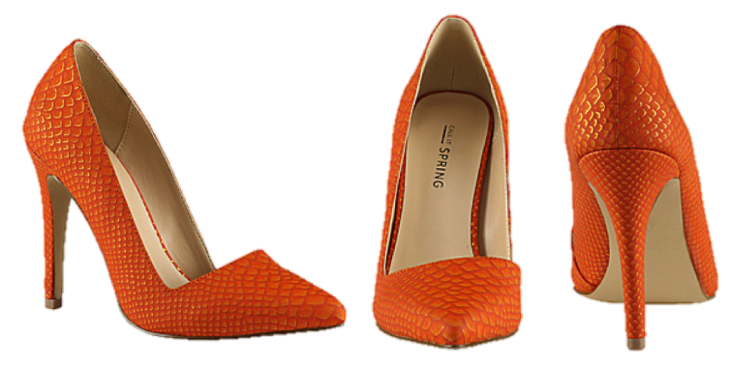 Orange shoe