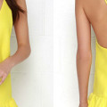 dress, Fashion Talk, FashionFind, fashiontalk, Lulus.com, OOTD, spring, Style, Yellow, yellowdropwaistdress